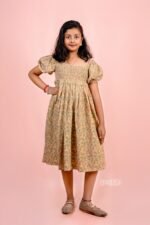 Yellow Printed Dress