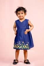 Overlap Embroidered Dress - Image 4