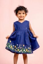 Overlap Embroidered Dress