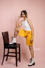 Mustard Yellow Corduroy Skorts - Image 7