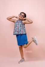 Knitted Blue Skorts - Image 5