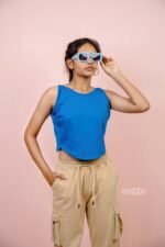 Knitted Blue Fancy Top - Image 5