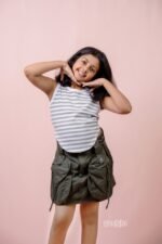 White and Green Crop Top - Image 2