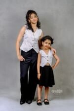 Ecru Checked Vest Top - Image 2