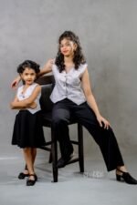 Ecru Checked Vest Top - Image 6