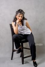 Ecru Checked Vest Top - Image 5