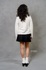 Heavy Thread Fleece Ecru Jacket - Image 4