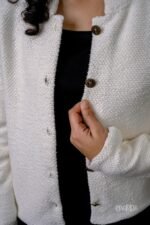 Heavy Thread Fleece Ecru Jacket - Image 3