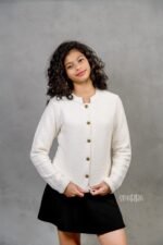 Heavy Thread Fleece Ecru Jacket - Image 5