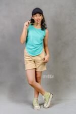 Knitted Beige Shorts