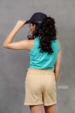 Knitted Beige Shorts - Image 2