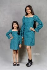 Fancy Elasticated Sleeves Dress