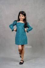 Fancy Elasticated Sleeves Dress - Image 4