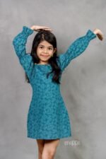 Fancy Elasticated Sleeves Dress - Image 8