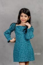 Fancy Elasticated Sleeves Dress - Image 6