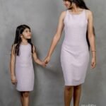 Heavy Thread Fleece Lilac Formal Dress