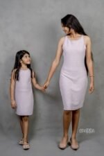 Heavy Thread Fleece Lilac Formal Dress