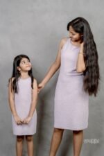 Heavy Thread Fleece Lilac Formal Dress - Image 4