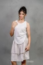 Smocking Frilled Skirt - Image 8