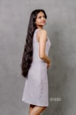 Heavy Thread Fleece Lilac Formal Dress - Image 3