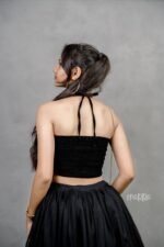 Black Netted Flared Skirt - Image 7