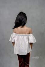 Printed Beige Yellow Top - Image 4