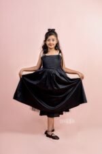 Satin Black Dress - Image 2