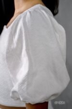 Knitted Jacquard Ecru Co-ord Set (Top & Skirt) - Image 3