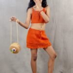 Rust Orange Co-ord Set (Skirt & Top)