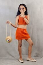 Rust Orange Co-ord Set (Skirt & Top)