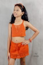 Rust Orange Co-ord Set (Skirt & Top) - Image 4