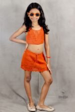 Rust Orange Co-ord Set (Skirt & Top) - Image 2