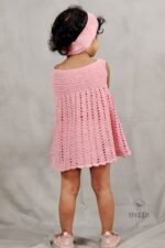 Handmade Baby Pink Crochet Dress - Image 5