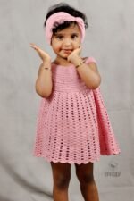 Handmade Baby Pink Crochet Dress