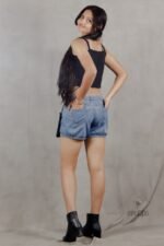 Handmade Crochet Black Top and Bag - Image 7