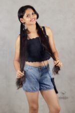 Handmade Crochet Black Top and Bag - Image 5