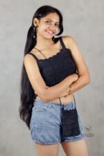 Handmade Crochet Black Top and Bag - Image 3