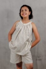 Printed Beige Yellow Co-Ord Set - Image 3