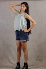 Sleeveless Top with side elastic - Image 2