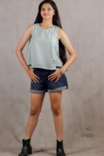Sleeveless Top with side elastic - Image 4