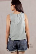 Sleeveless Top with side elastic - Image 6