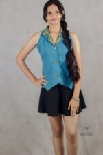 Steel Blue Vest Top - Image 6