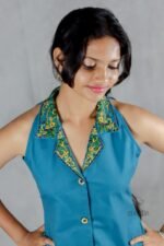 Steel Blue Vest Top - Image 4