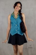 Steel Blue Vest Top - Image 3