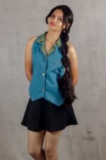 Steel Blue Vest Top - Image 2